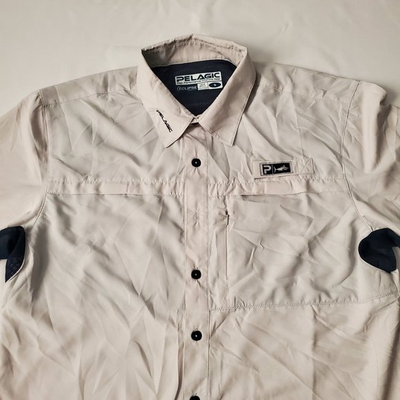 Pelagic Men's High Performance Offshore Gear Short Sleeve Eclipse Guide Shirt Sm - Picture 4 of 13